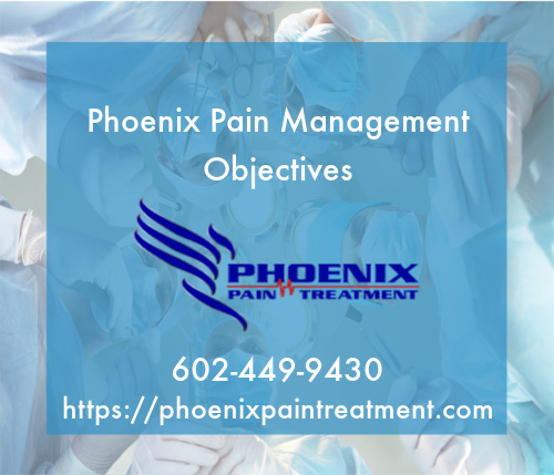 graphic stating Phoenix Pain Management Objectives
